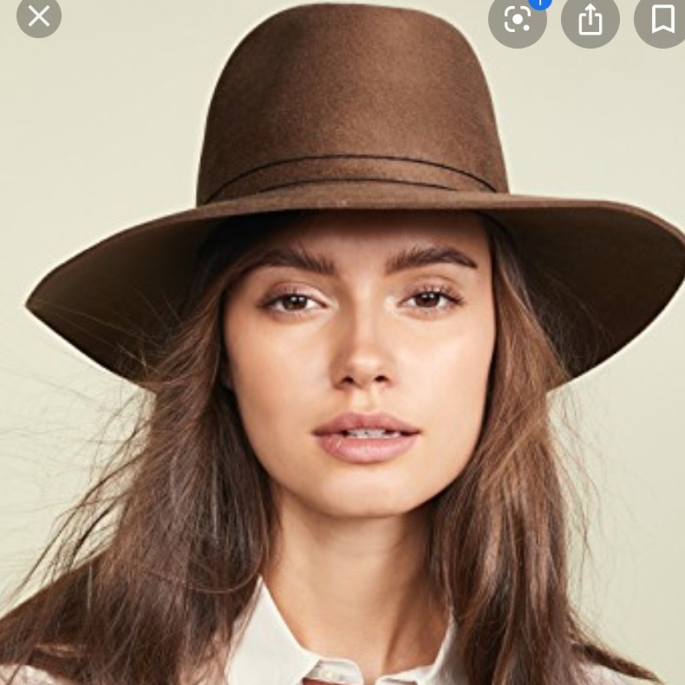 Janessa Leone Billie Hat in Camel Sz Small